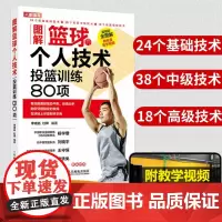 篮球训练教学战术书籍小篮球教练员指导手册关于篮球的书 图解篮球个人技术投篮训练80项 投篮基础入门投篮提升技法篮球专业训