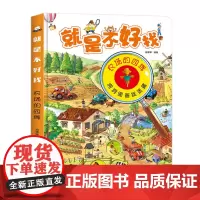 就是不好找:农场的四季 幼儿情景洞洞书看图识物图书 宝宝早教启蒙认知绘本0-3-6周岁专注力训练益智翻翻书 儿童撕不烂故
