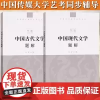 2025年中传艺术类招生考试 中国古代+现代文学题解 张迪 中国传媒大学艺考教材温儒敏葛晓音中国现代古代文学通识读本配套
