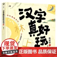 汉字真好玩机关书上 老渔3-6-7-8岁幼小衔接学前汉字识字启蒙幼儿园中大班入学准备一年级课外阅读有故事的汉字书正版
