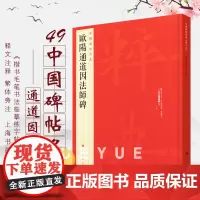 欧阳通道因法师碑 中国碑帖名品49 译文注释 繁体旁注 楷书毛笔字帖 书法临摹帖 练习古帖 南宋拓本 历代集评书籍 上海