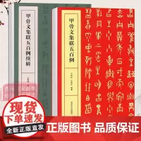 甲骨文集联五百例全套两册 书法创作大字典 王经纬甲骨文丛书汇编研究字帖作品集 甲骨文常用字书法字典上百首集字对联 西泠