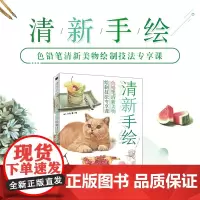 色铅笔清新美物绘制技法 彩铅画教程书临摹本 铅笔画