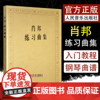 肖邦练习曲集 人民音乐出版社 钢琴曲 帕德雷夫斯基 钢琴曲谱音乐谱书籍 肖邦钢琴基础练习曲曲谱教材教程音乐图书籍