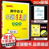 2024春新版恩波教育初中语文小题狂做巅峰版八年级下 古诗歌文言文现代文8年级初二下同步提优巩固练习教辅训练 附赠答案全