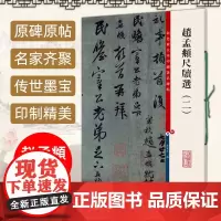 新版 赵孟頫尺牍选二 彩色放大本中国著名碑帖 孙宝文繁体旁注 赵体赵孟俯行草书毛笔字帖书法成人学生临摹古帖书籍上海辞书出