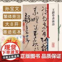 王铎草书唐诗 彩色放大本中国著名碑帖 孙宝文繁体旁注行书毛笔书法字帖基础实战临摹练习技能法入门教程书籍 上海辞书出版社