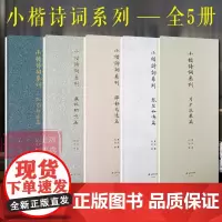 小楷诗词系列套装五册 琴瑟和鸣篇/月夕花晨篇/禅静悠远篇/羁旅乡愁篇/知己如君篇 经折装楷书书法描红抄写古诗词临摹字帖西