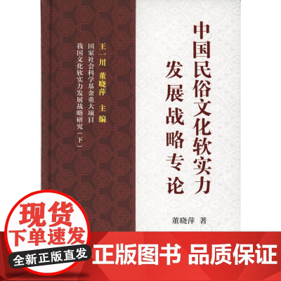 中国民俗文化软实力发展战略专论 董晓萍 商务印书馆