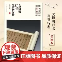 中华宝典 中国国家博物馆藏法帖书系(第一辑) 文徵明行书 琵琶行卷(墨迹本)简体旁注楷书毛笔 国家博物馆典藏 安徽美术出