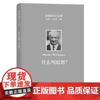 海德格尔文集:什么叫思想?[德]马丁·海德格尔 著 孙周兴 译 商务印书馆