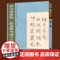 正版包邮 启功体意临《赵孟頫书续千字文》文阿禅编著 启功体书法风格入门字帖 毛笔书法碑帖临摹对照楷书四大家赵体成人字帖教