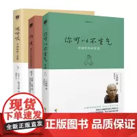 [海南出版社店]正版 观呼吸+你可以不生气+内观(全三册)一行禅师德宝法师 禅修书籍 佛教佛学佛书籍入门初学者