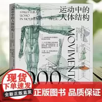 运动中的人体结构彩色版 威尼斯美术学院 人体躯干骨骼结构绘画教学手绘图赏析 骨骼解剖艺术素描动人物素描临摹基础技法书