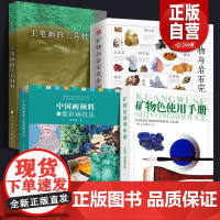 全套4册 矿物色使用手册+中国画颜料与重彩画技法+图说中国绘画颜料工笔画的工具材料岩石图鉴岩彩颜料中国山水画史绘画美学史