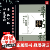 历代碑帖经典单字放大本 唐 柳公权神策军碑 碑帖书法练字帖 简体旁注 楷书毛笔书法字帖 安徽美术出版社