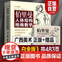 [赠速写本]伯里曼人体结构绘画教学 伯里曼人体绘画从入门到精通 伯里曼速写人体画手五官头像绘画教程描摹新手基础练习正版书