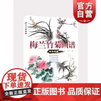 梅兰竹菊画谱技法详解 写意花卉画国画技法中国画画谱梅兰竹菊的结构画法步骤构图原则名家范画王绍华编著书籍 上海人民美术出版