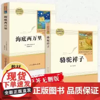 骆驼祥子和海底两万里套装2本 初中生必读的原著人民教育出版社人教版文学正版老舍七年级下册全套课外阅读名著书籍中学生初中版