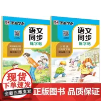 墨点 字帖 小学生2019语文同步练字帖人教版2年级上下册套装楷书铅笔字帖小学生同步写字作业本