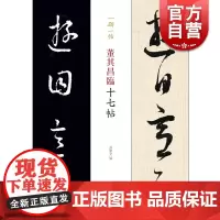 董其昌临十七帖(一碑一帖) 孙宝文 董其昌草书毛笔字帖书法临摹碑帖 古帖墨迹本繁体旁注 毛笔书法教程教材 上海辞书出版