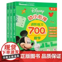 全套3册 迪士尼幼小衔接进阶练习700题数学教材 3-6岁幼儿升小学一年级入学准备100 以内加减法天天练数学练习册