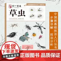 草虫 伍小东 国画水墨画入门零基础绘画步骤详解教程学一百通写意草虫绘画作品集临摹中国画写意花鸟基础技法初学者自学画草虫教