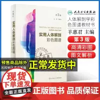 实用人体解剖彩色图谱 第3版第三版 实用解刨学医生用书奈特书籍局部系统解剖学人体解剖彩色学图谱临床教学工具书 实用解剖图