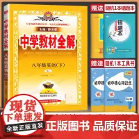 2024春新版八年级下册英语中学教材全解薛金星人教版全解教辅书中学教材全解八年级英语下教材全解初中初二英语课本全解中学教
