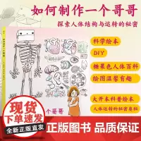 如何制作一个哥哥 人体结构书儿童3-6-8-12岁知识百科书籍 科学益智科普绘本少儿读物人体运转的秘密奥秘我们的身体大开