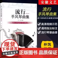 流行手风琴曲集 仲凯著 手风琴基础教程 初学者自学入零门基础教材 手风琴学习练习曲谱书籍 巴扬经典流行手风琴弹奏琴谱曲谱
