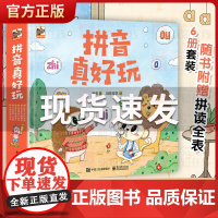 [赠拼读全表]拼音真好玩全彩6册汉字真好玩机关书时间语言表达理财真好玩汉语拼音学习专项训练拼读声母韵母拼读全字母表正版