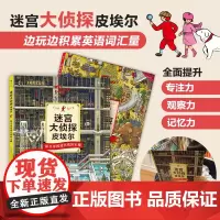 迷宫大侦探皮埃尔2册套装 浪花朵朵童书 寻找被盗的迷宫石保卫帝国迷宫塔的宝藏 8开精装本 培养观察力和视觉搜索能力益智游