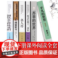 八年级下册必读课外书全套6册苏菲的世界平凡傅雷家书钢铁是怎样炼成的正版原著初二阅读书籍原版初中生语文名著完整版和下