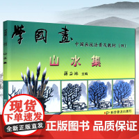 学国画山水画临摹入门教材临摹书中国画技法普及教材四跟徐湛学国画技法入门到精通山水画教程中国山水画技法学谱 科学普及