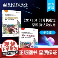 正版[全2本]2D 计算机视觉:原理、算法及应用+3D计算机视觉原理及应用 图像采集表达技术图像分析技术书 计算机视觉书