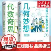 写给青少年的数学故事:代数奇思+几何妙想 写给青少年的数学故事上下2册 数学思维训练分析 中学生课外科普读物 读故事学几