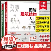 图解建筑结构入门+图解建筑设计入门(共2册)原口秀昭著 建筑识图零基础入门书籍景观设计图解建筑结构图解现代模型要素