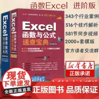 Excel函数与公式速查宝典+Excel应用技巧速查宝典 视频案例版 两册套装 excel表格制作视频教程书籍 offi
