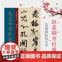 赵孟頫书杜甫诗 孙宝文编上海人民美术出版社经典碑帖放大本彩色高清放大版全文墨迹本繁体旁注赵体赵孟頫行书毛笔书法字帖临摹