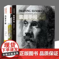2册 风景手帖/素描手帖冉茂芹著 大师风景头像人体素描速写油画技法教程 人体素描技法临摹入门基础绘画教程书籍