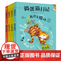 捣蛋猫日记系列 套装全4册注拼音版猫咪观察日记外国幽默儿童文学校园儿童小说课外阅读成长励志故事书籍