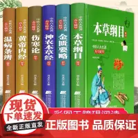 中医书籍大全中医六大名著全6册黄帝内经全集正版本草纲目原版全套中医基础理论皇帝内经中医正版金匮要略伤寒论 张仲景正版医学
