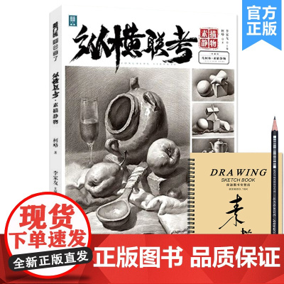 纵横联考素描静物 2021敲门砖柯略素描基础单个组合石膏几何体静物步骤对照结构大关系美术高考联考教程教材素描临摹范本画册