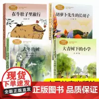 人教版课文作家作品系列全套4册 在牛肚子里旅行+胡萝卜先生的长胡子+去年的树+大青树下的小学三年级课外书 语文教材配套阅