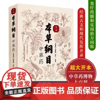 [店]精编本草纲目中草药 中草药博物大百科中药方剂医药百科全书中医基础理论医学入门药材大全 中草药识别原版全套书籍