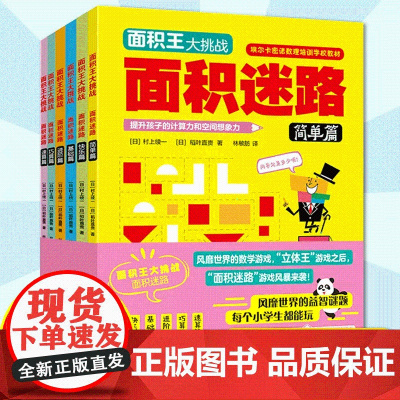 正版6册面积王大挑战7-10岁儿童空间思维大挑战小学生数学思维逻辑训练书左右全脑智力开发想象力观察专注力一二三年级益智游