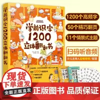 赠识字卡 学前识字1200立体翻翻书 识字书幼儿认字识字大王3-6-8岁儿童小学生欢迎来到一年级早教启蒙幼小衔接家长手册