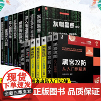 黑客攻防从入门到精通全15册命令版+实战版+绝招版+灰帽黑客第5版+反黑客的艺术+信息安全原理与实践+反欺骗的艺术 黑客