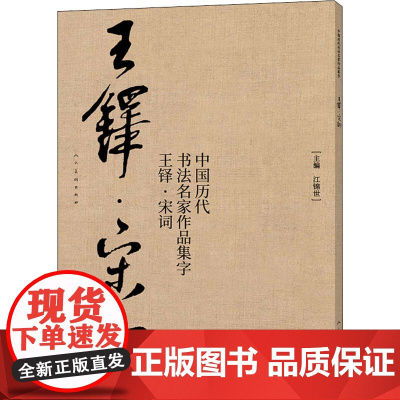 中国历代书法名家作品集字 王铎·宋词 江锦世 编 书法/篆刻/字帖书籍艺术 正版图书籍 人民美术出版社